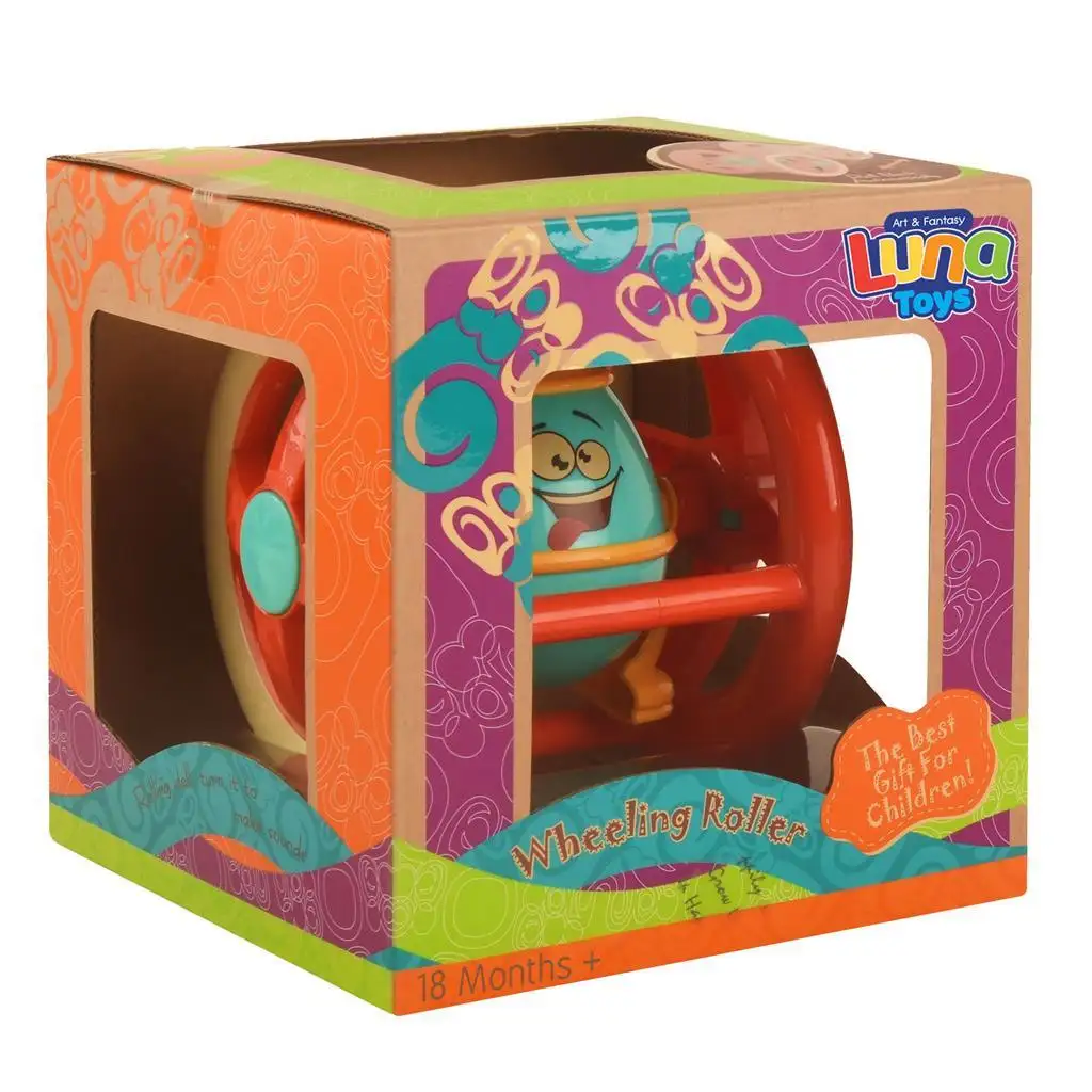 Buntes lustiges Rad Baby-Rassel 14cm Bild 3
