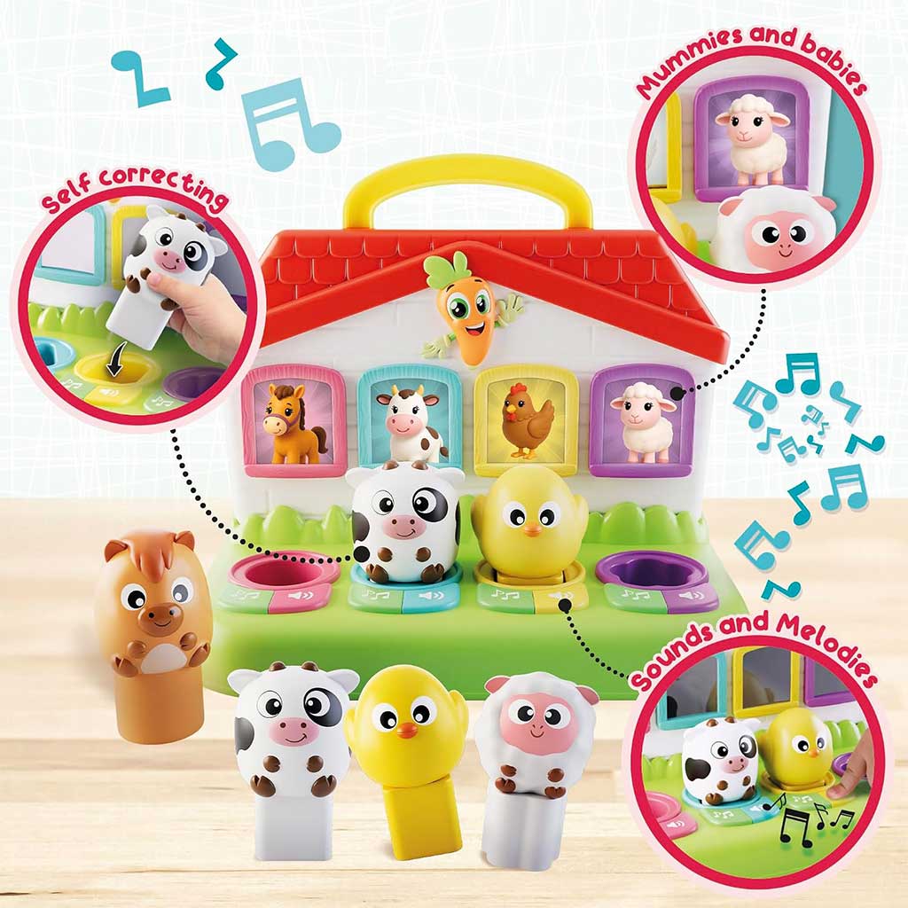 Carotina Baby: Bauernhof Tier Steckspiel - Lisciani Bild 3