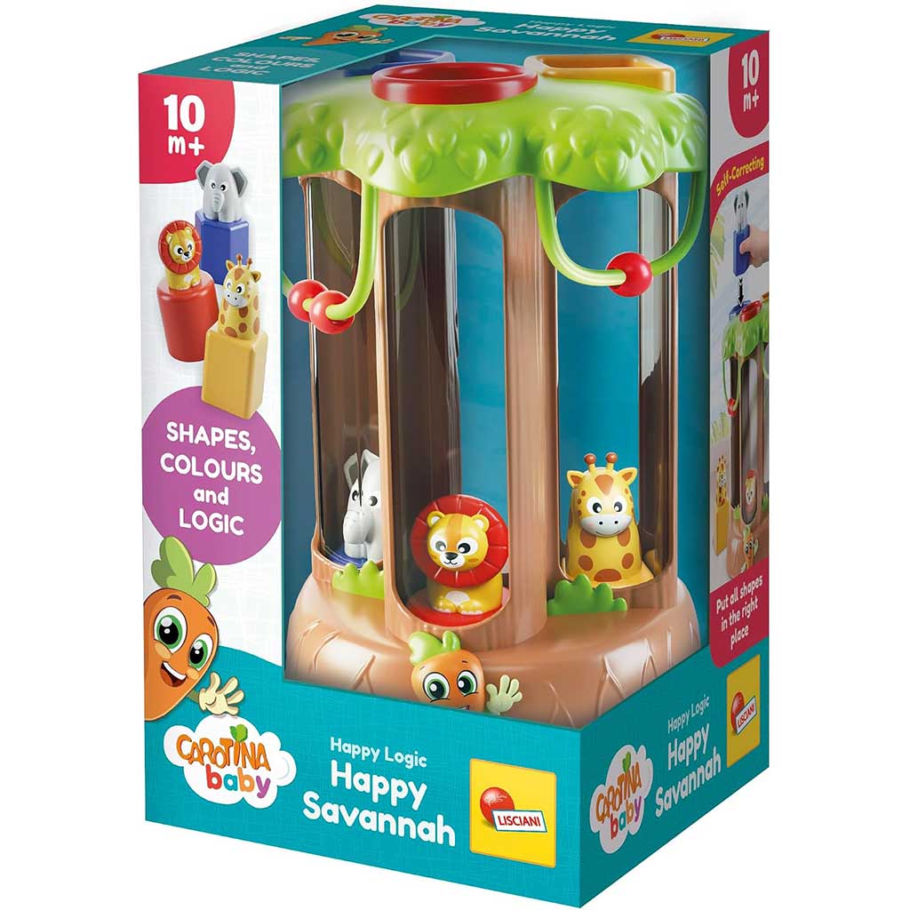 Carotina Baby: Happy Logic Savannen-Tierform-Erkennungsspiel - Lisciani Bild 1