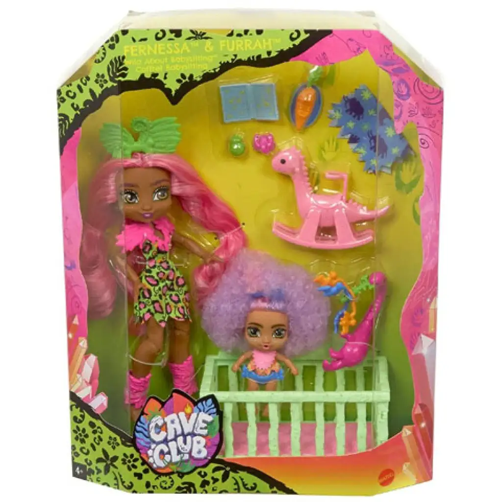 Cave Club: Babysitter-Spielset mit Zubehör - Mattel Bild 1