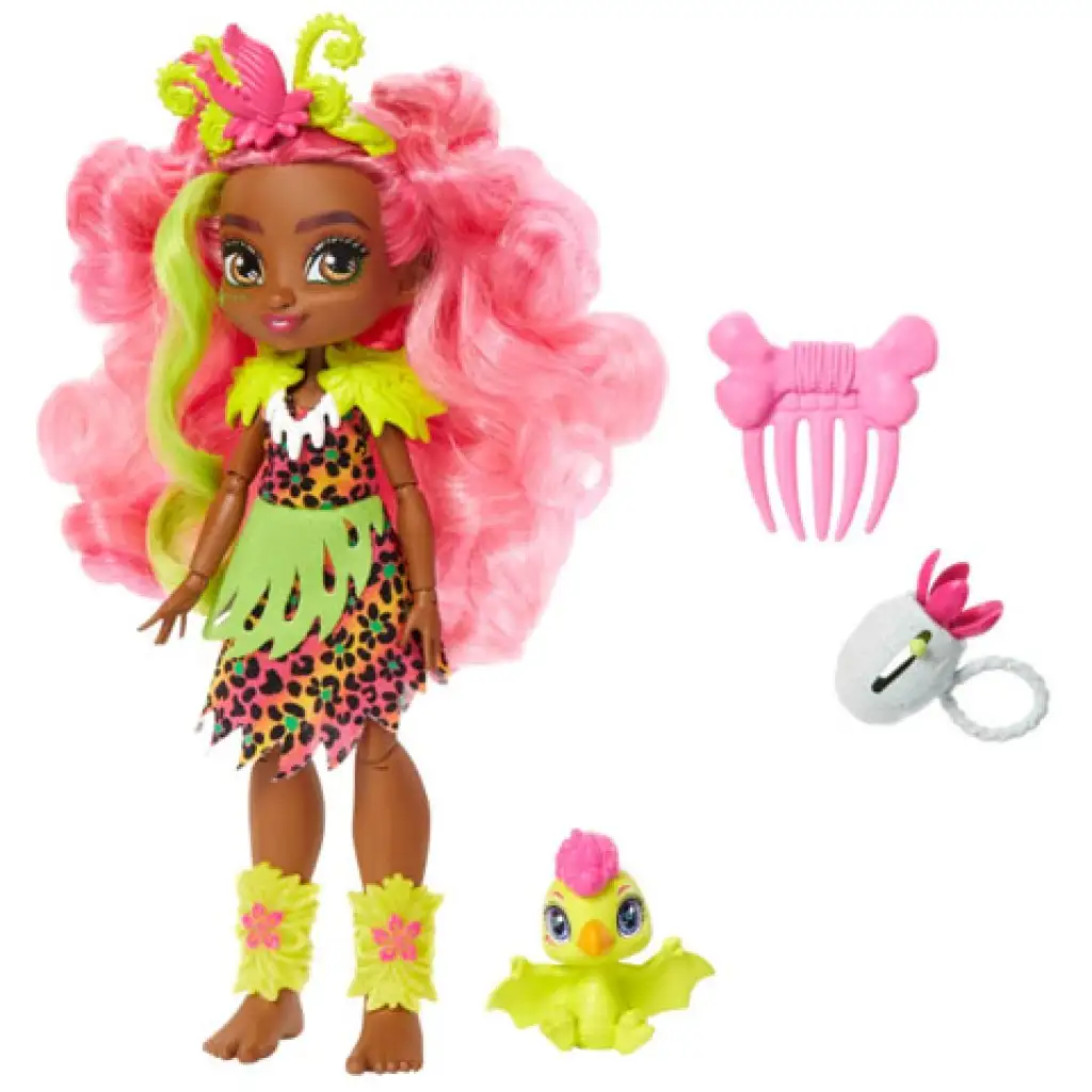 Cave Club: Fernessa Spielset mit Ptilly dem Urzeitwesen - Mattel Bild 2