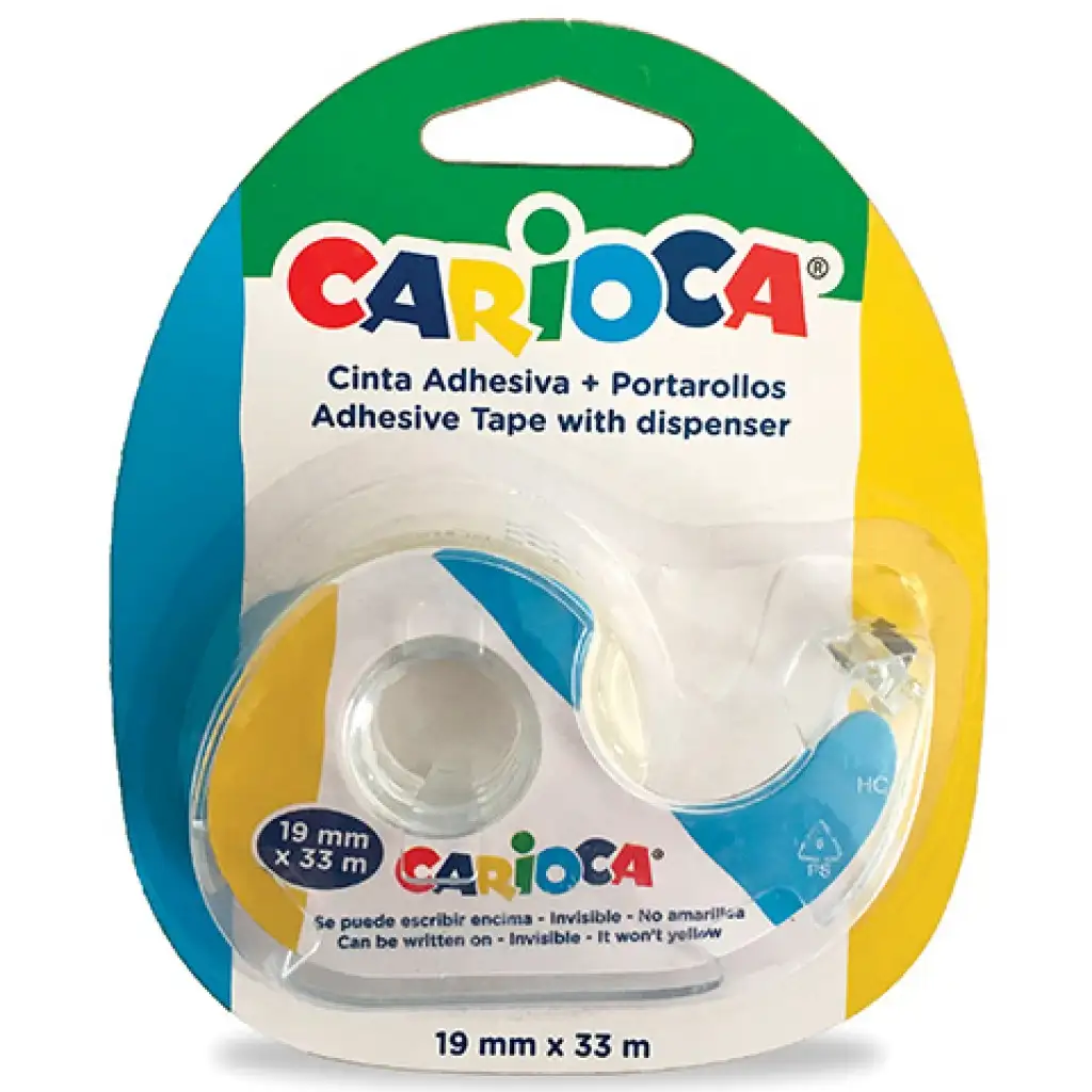 Cellotape-Abroller und Klebeband 19mmx33m - Carioca Bild 1