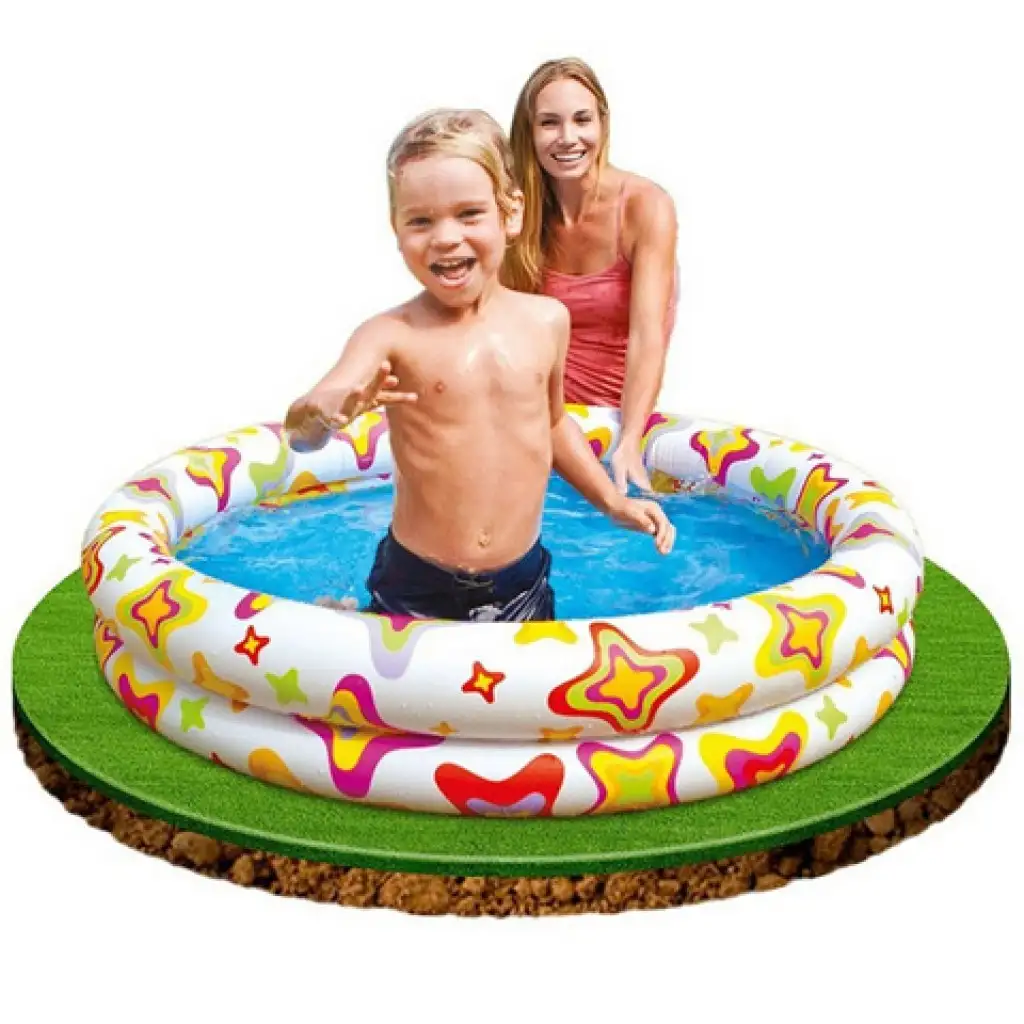 Circles Fun aufblasbares Schwimmbecken 122x25cm Bild 3