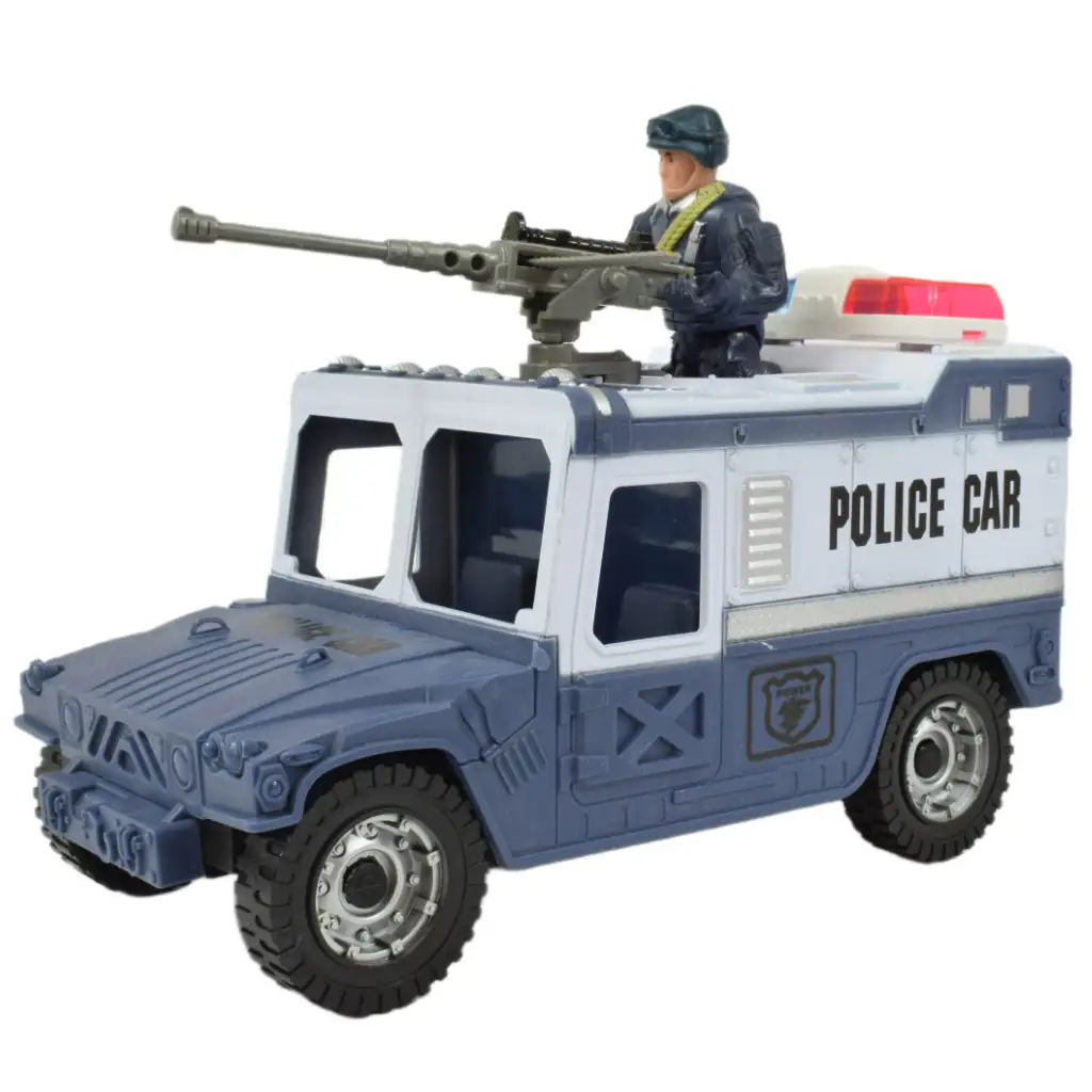 City Police: Polizeispielset mit Fahrzeugen und Polizist Bild 6