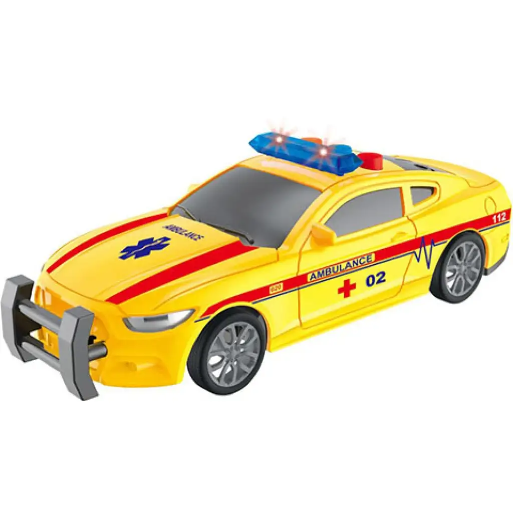 City Rescue Krankenwagen mit Licht und Ton gelb Bild 2