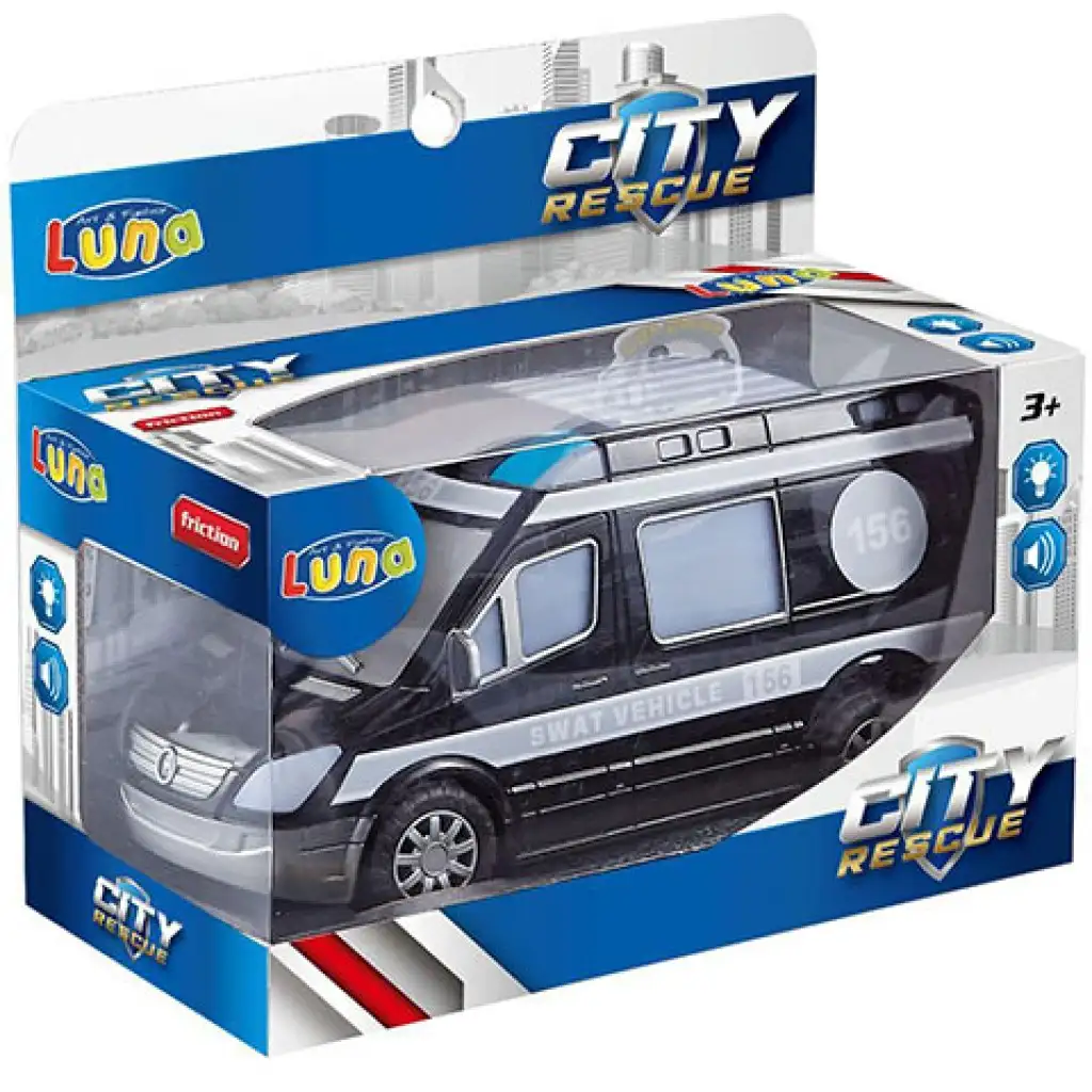 City Rescue SWAT Kleinbus mit Licht und Sound Bild 1