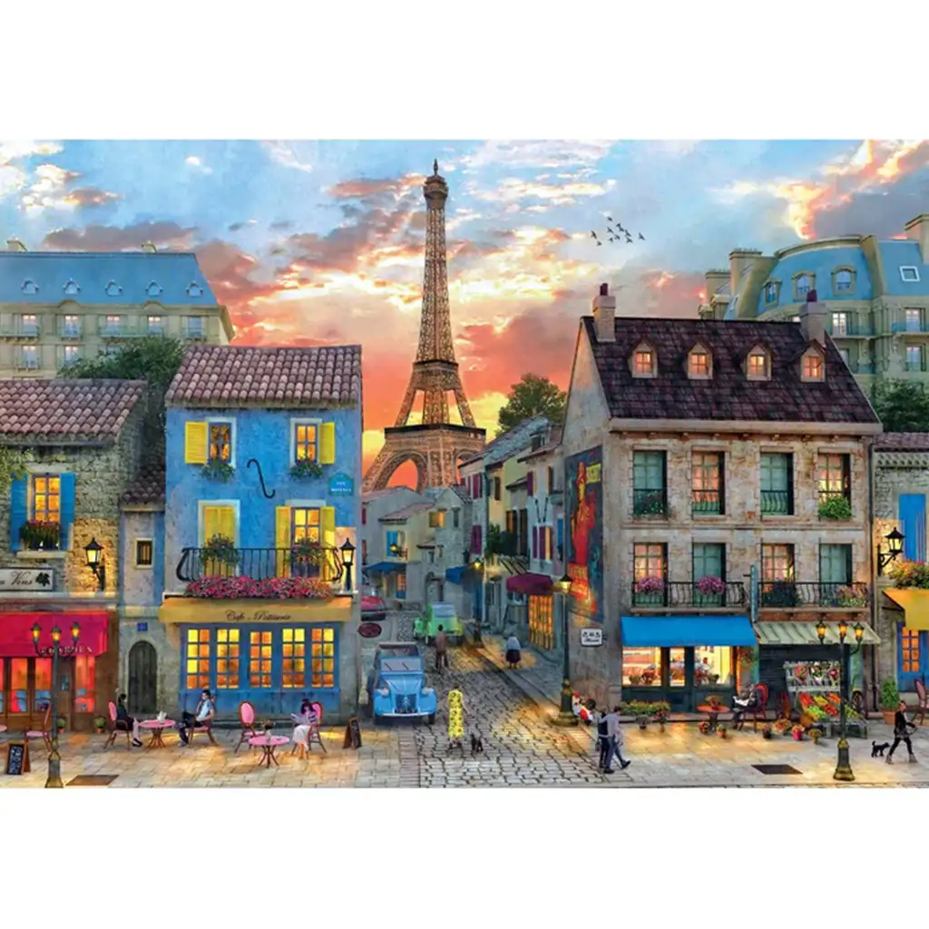 Clementoni 1000-teiliges HQC Puzzle - Straßen von Paris Bild 2