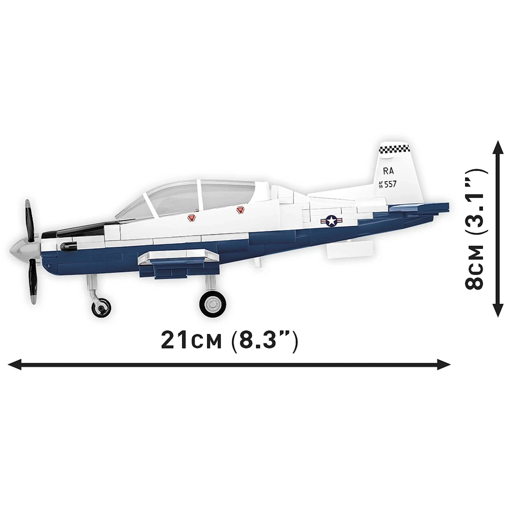COBI: Beechcraft T-6 Texan II blau-weißer Baukasten (26624) Bild 3