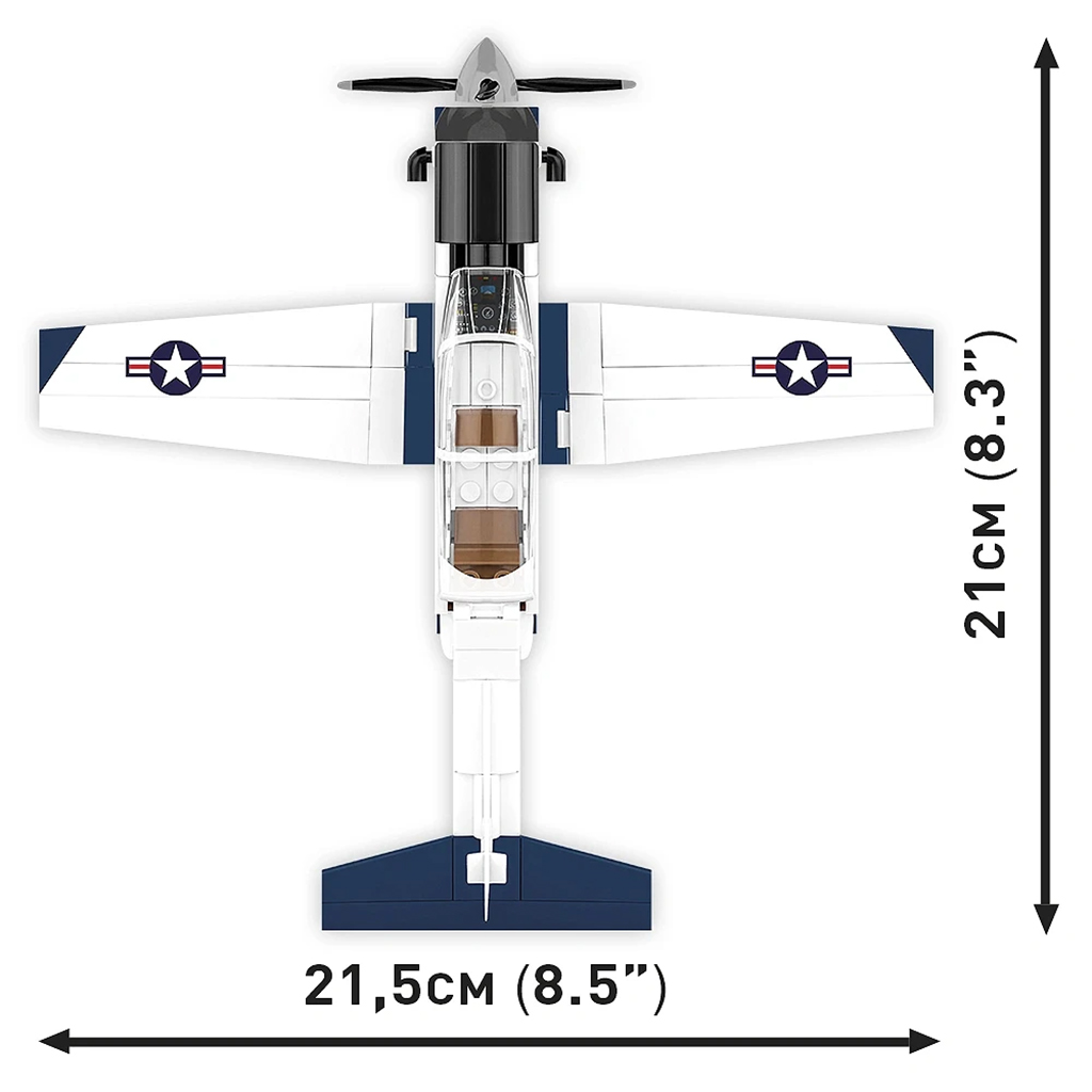 COBI: Beechcraft T-6 Texan II blau-weißer Baukasten (26624) Bild 4