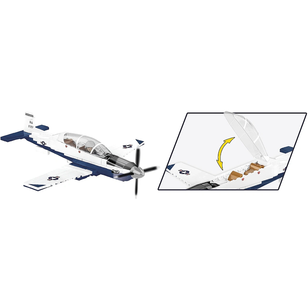 COBI: Beechcraft T-6 Texan II blau-weißer Baukasten (26624) Bild 5