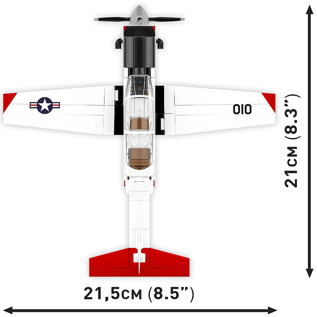 COBI: Beechcraft T-6 Texan II rot-weiß Bauset (26625) Bild 5