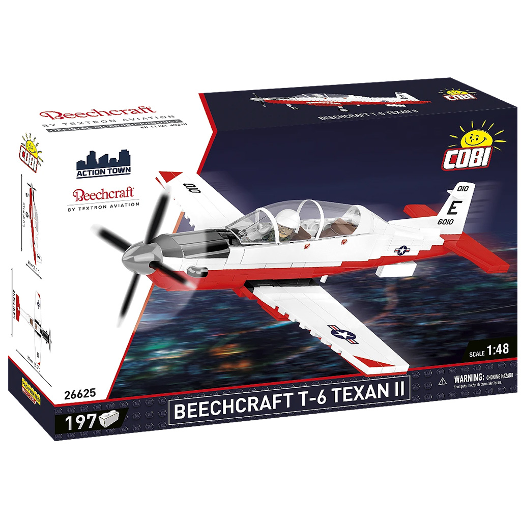 COBI: Beechcraft T-6 Texan II rot-weiß Bauset (26625) Bild 1