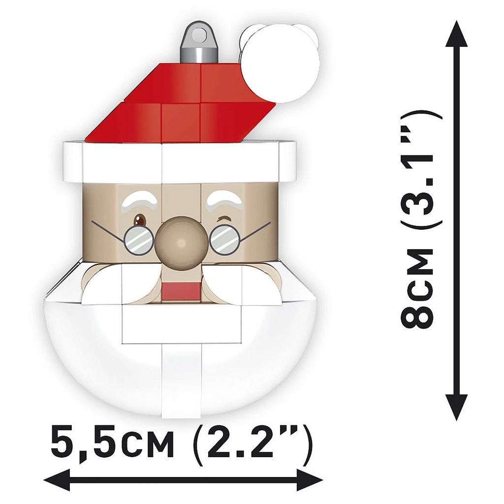 COBI: Weihnachtsbaumschmuck Weihnachtsmann-Bauspielzeug (20011) Bild 3