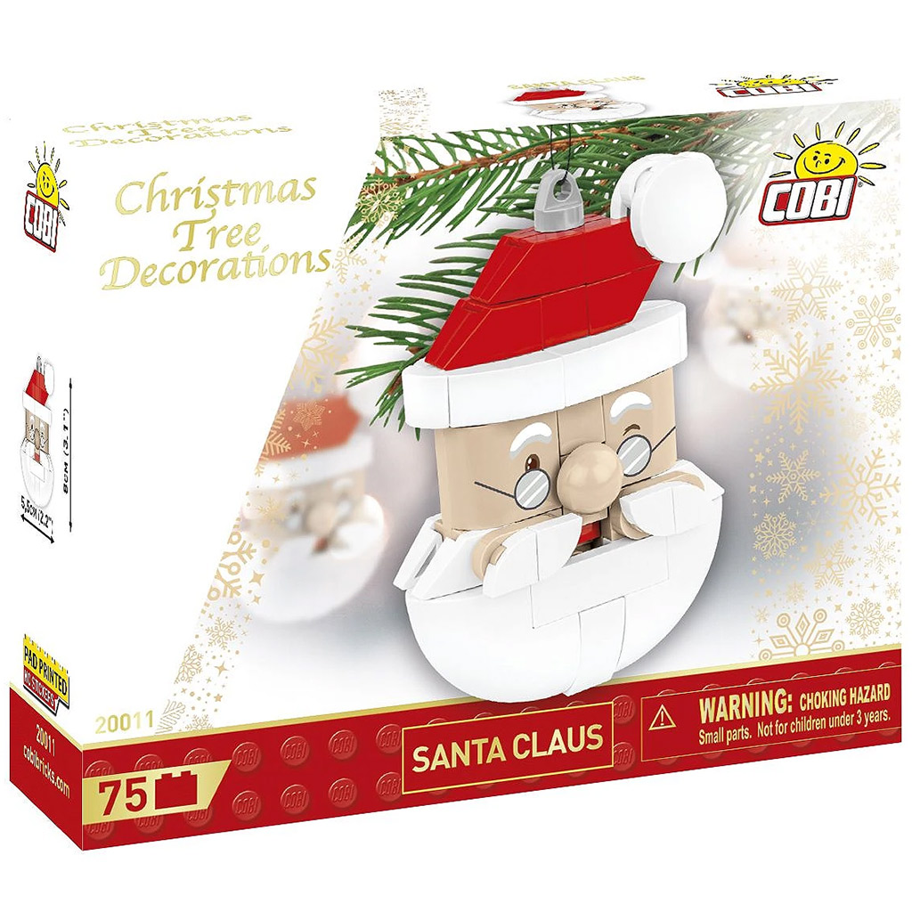 COBI: Weihnachtsbaumschmuck Weihnachtsmann-Bauspielzeug (20011) Bild 1