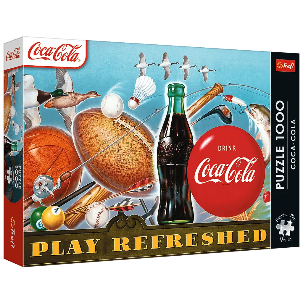 Coca-Cola der erfrischende Moment 1000-teiliges Premium Plus Quality Puzzle - Trefl Bild 1