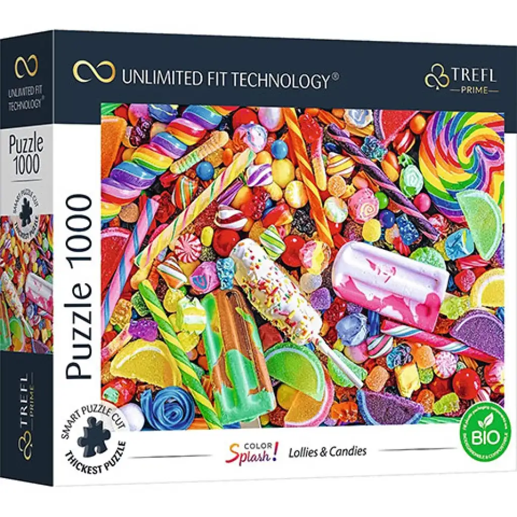 Color Splash Bonbons und Lutscher 1000-teilige UFT-Puzzle - Trefl Bild 1