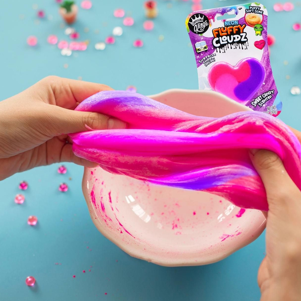 Compound Kings Neon Fluffy Cloudz duftende Wolke Slime - Bonbon Herz Bild 2