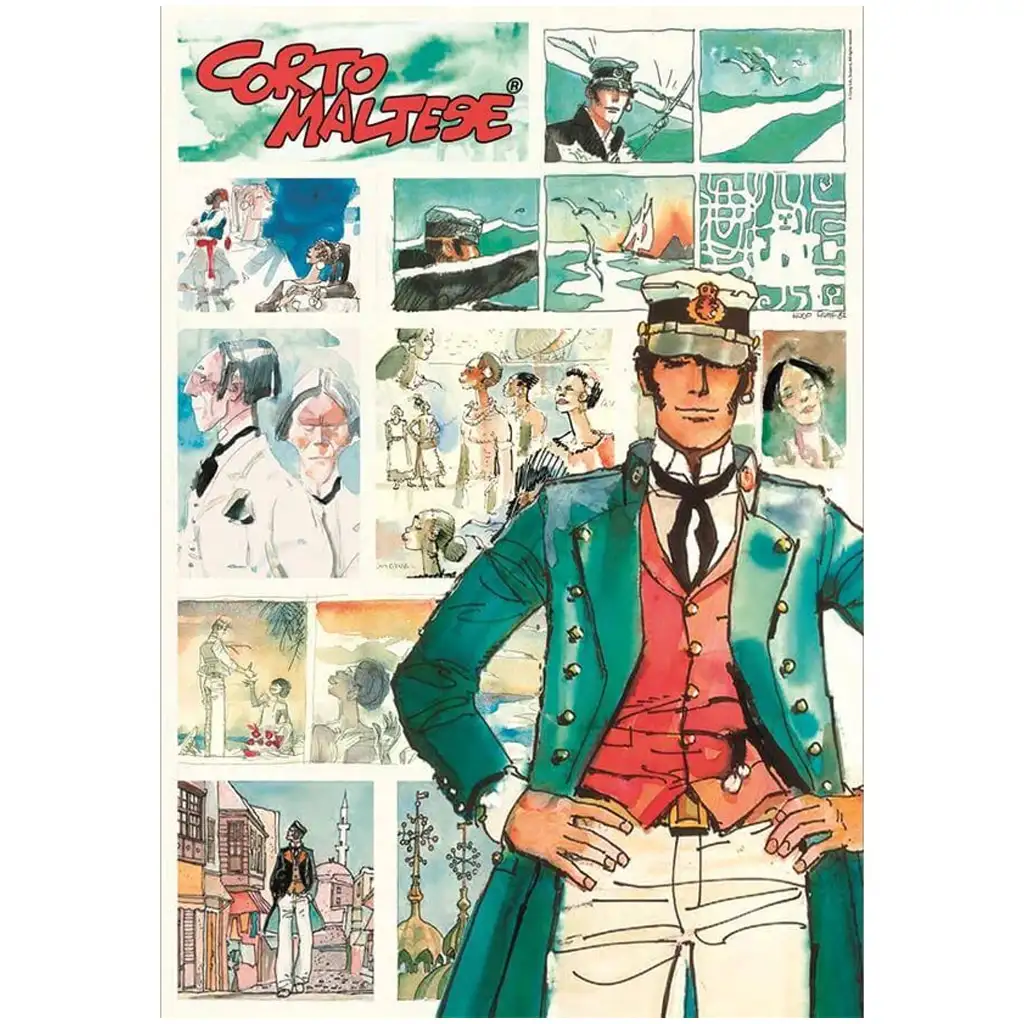 Corto Maltese Comic HQC 1000-Teile Puzzle mit Poster - Clementoni Bild 2