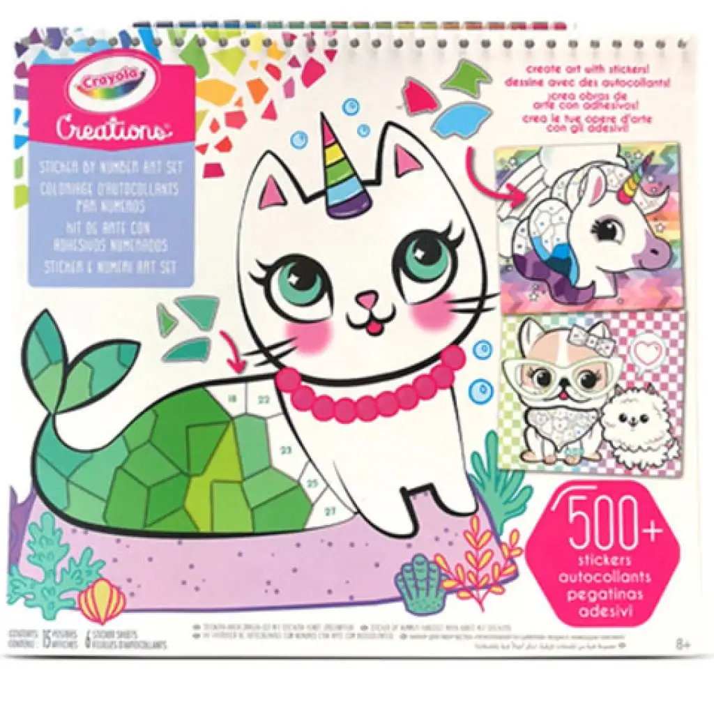 Crayola: Kreationen Zahlreiche Sticker-Mosaik-Kreativbuch Bild 1
