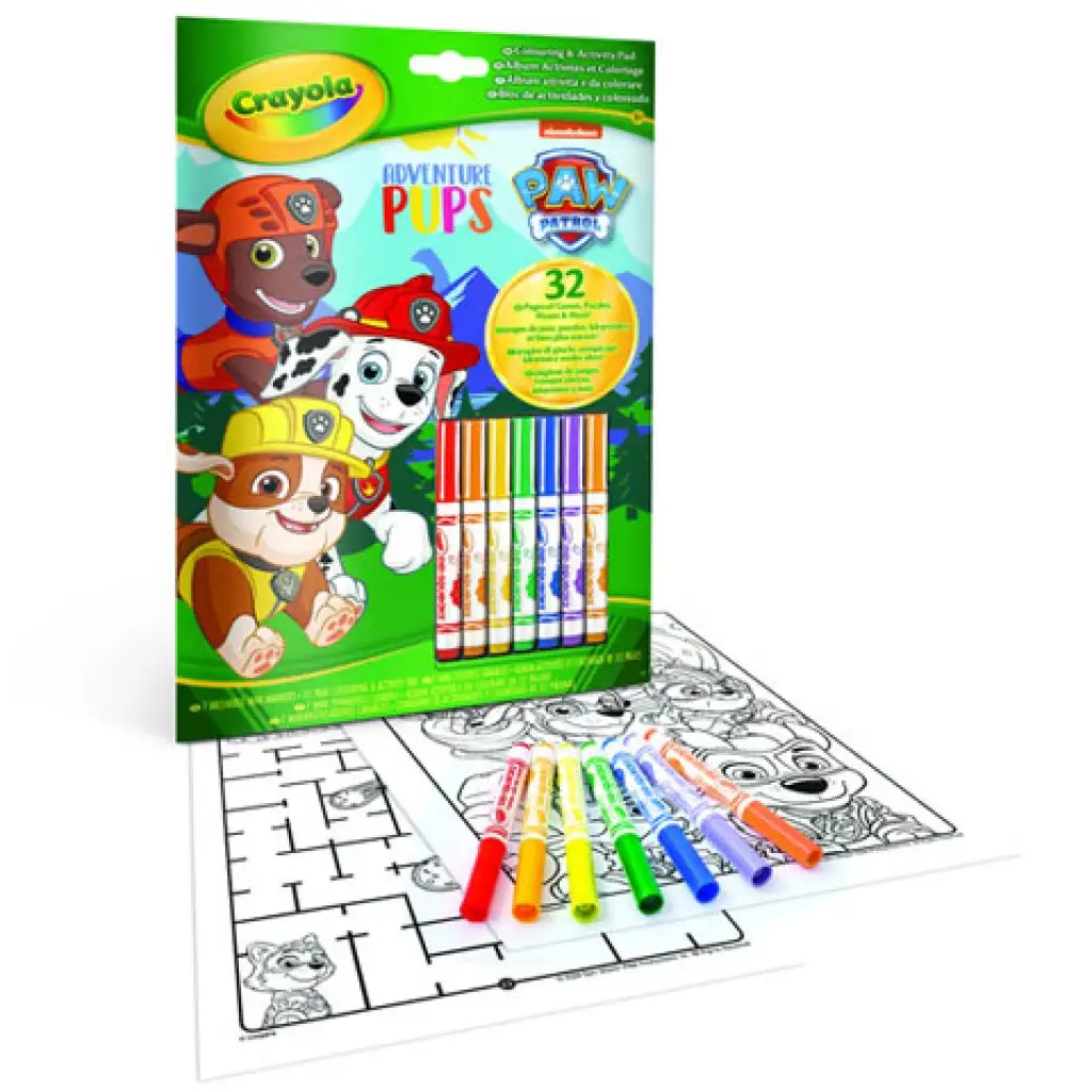 Crayola: Malbuch und Beschäftigungsbuch Paw Patrol Bild 1