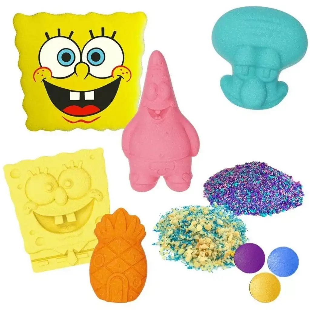 Craze: Inkee Spongebob Schwammkopf großes veganes Badeset Bild 3