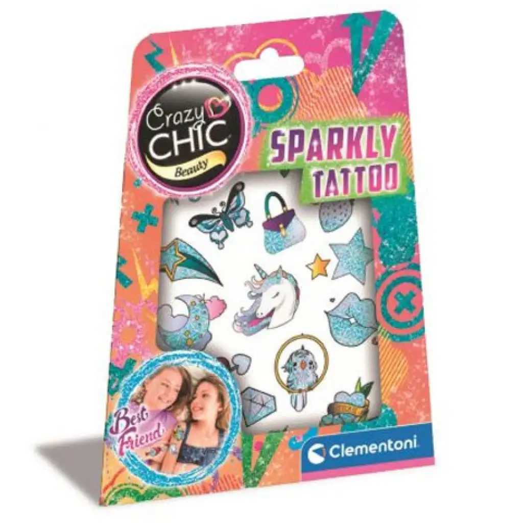 Crazy Chic: Funkelnde Glitzer-Tattoo-Set - Clementoni Bild 1