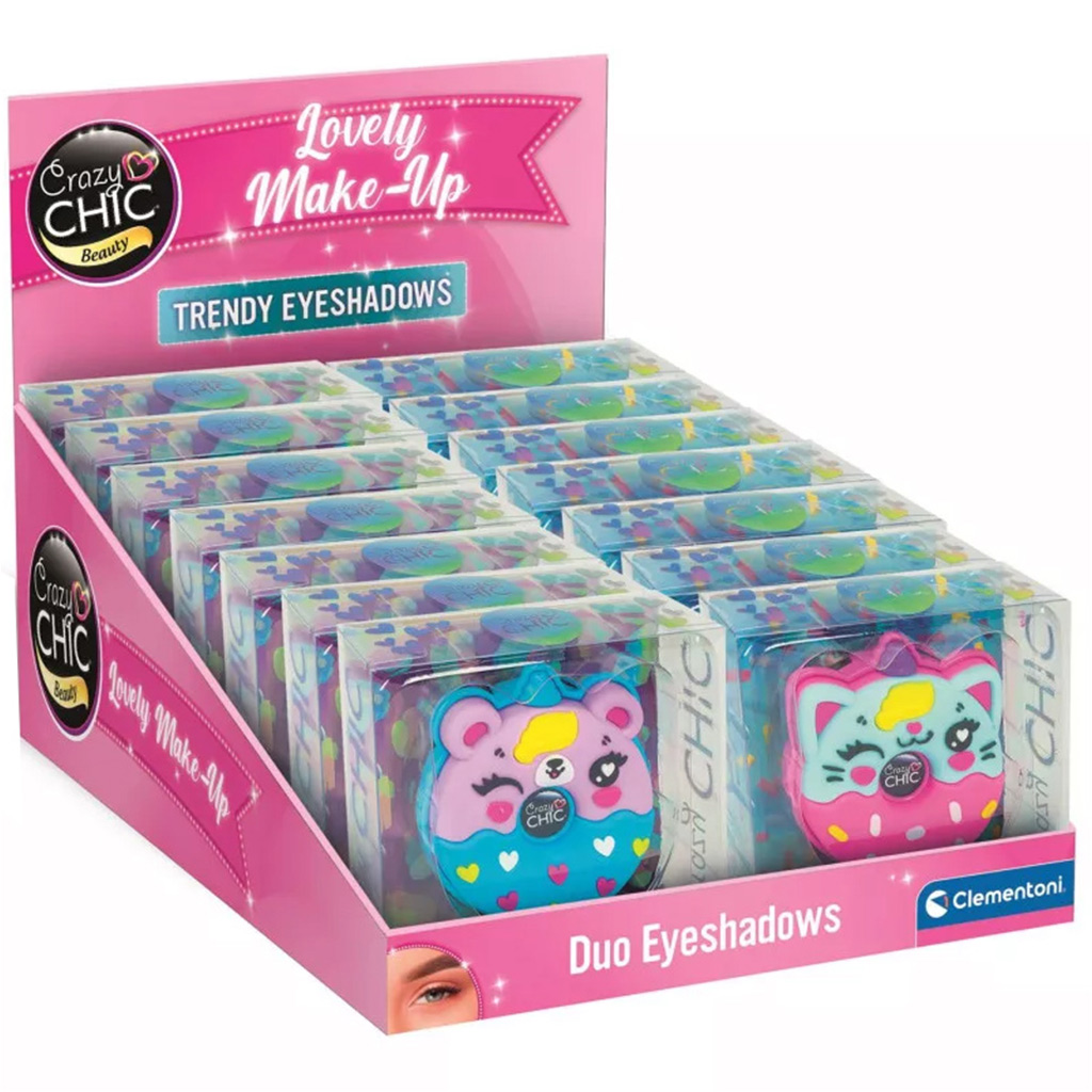 Crazy Chic: Lidschatten in Donut-Form mit Tiermotiven, in zwei verschiedenen Ausführungen, 1 Stück – Clementoni Bild 1
