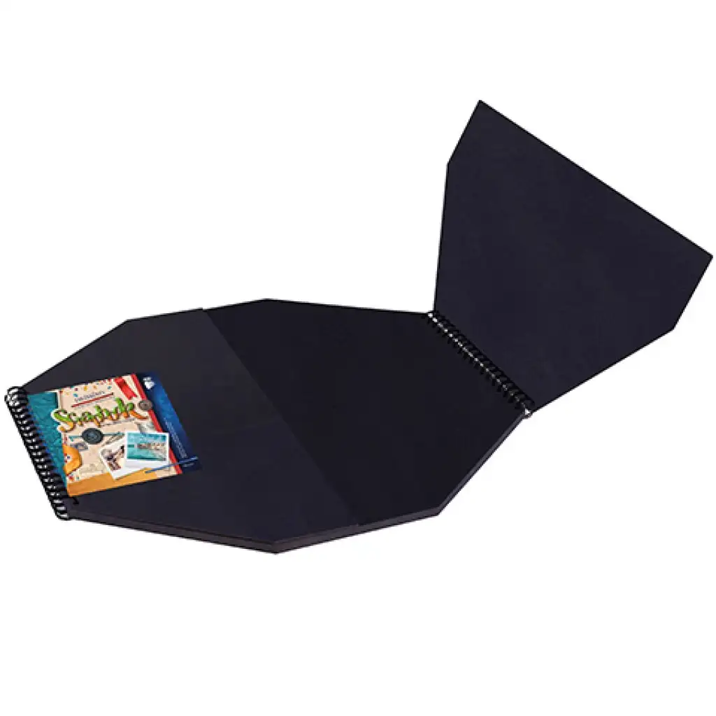 Creative Kids: Schwarzes achteckiges Kreativalbum 30x30cm Bild 1