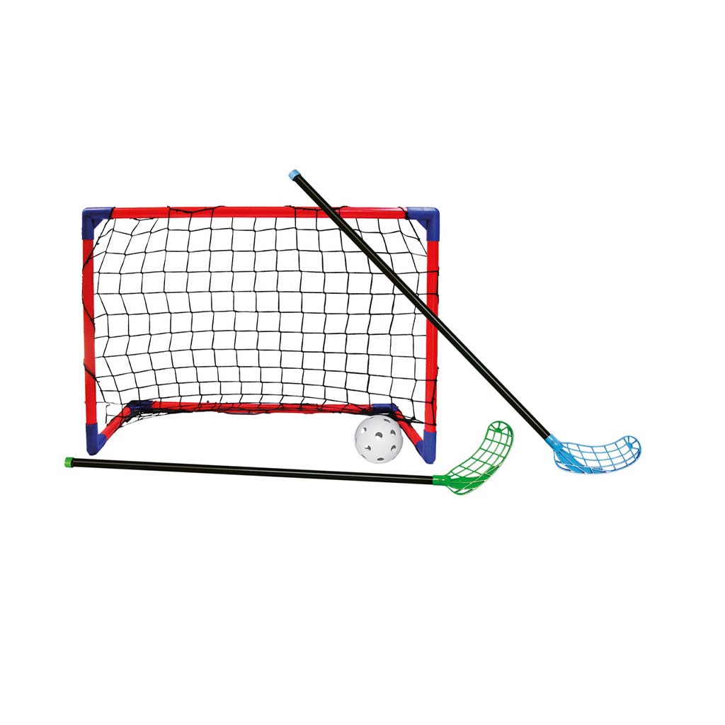 CROSS Floorball-Spielset mit 2 Schlägern und 2 Toren - Woodyland Bild 2