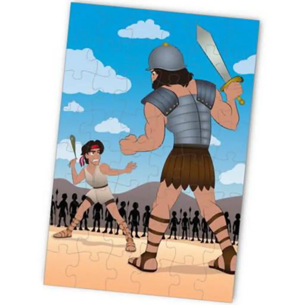 David und Goliath 48-teiliges Bodenpuzzle 60x90cm Bild 3