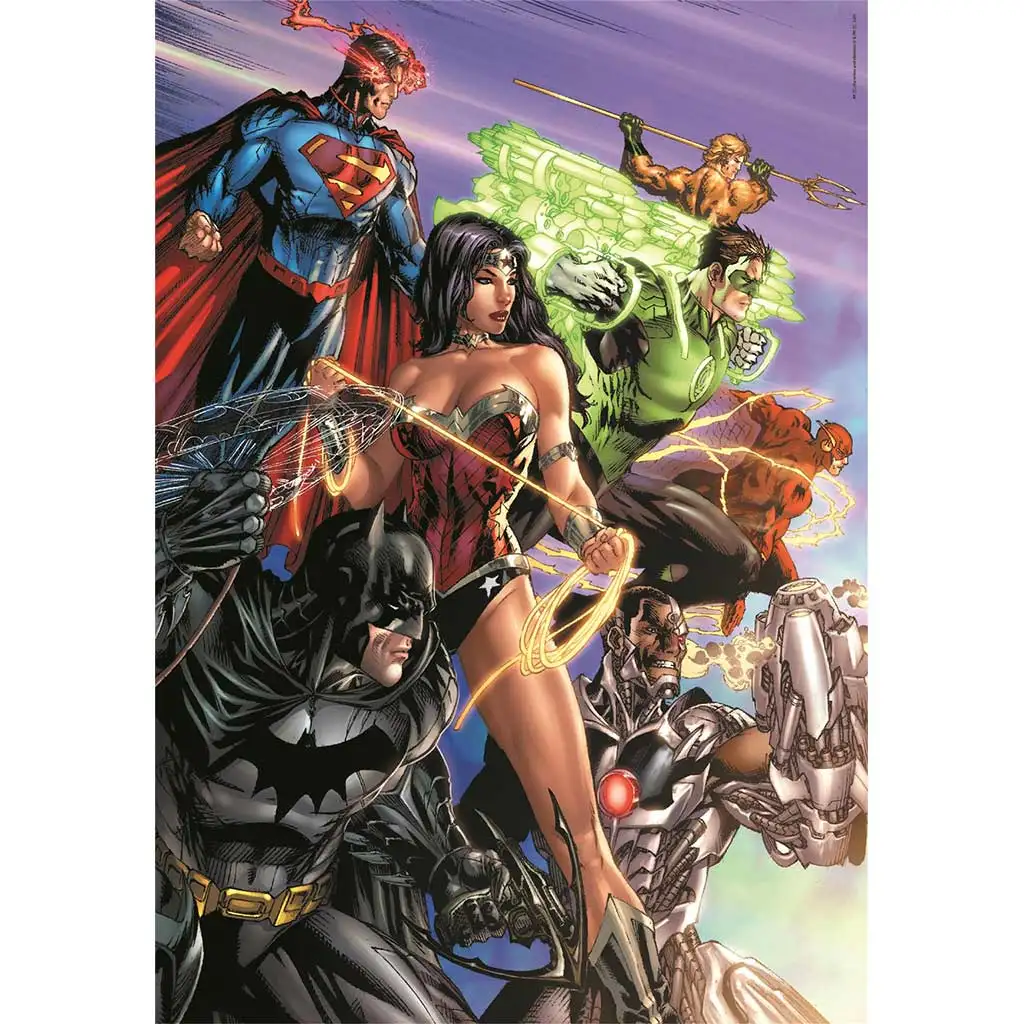 DC Comics: Die Gerechtigkeitsliga 1000-teilige Compact-Puzzle 50x70cm - Clementoni Bild 2