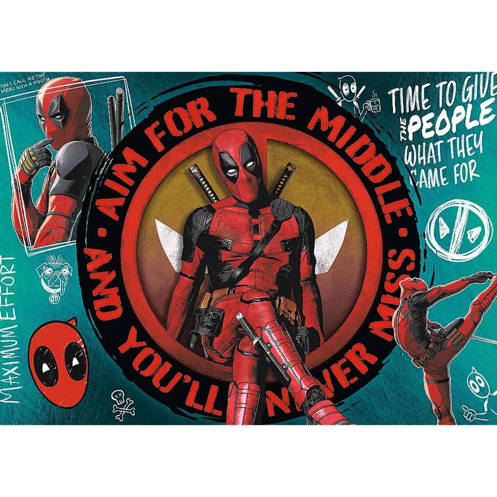 Deadpool Chaos, Witze und Katanas 1000-teiliges Premium Plus Quality Puzzle - Trefl Bild 2