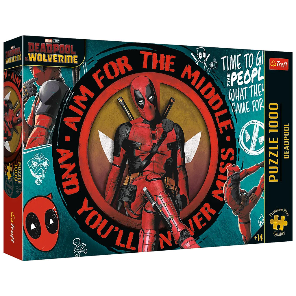 Deadpool Chaos, Witze und Katanas 1000-teiliges Premium Plus Quality Puzzle - Trefl Bild 1