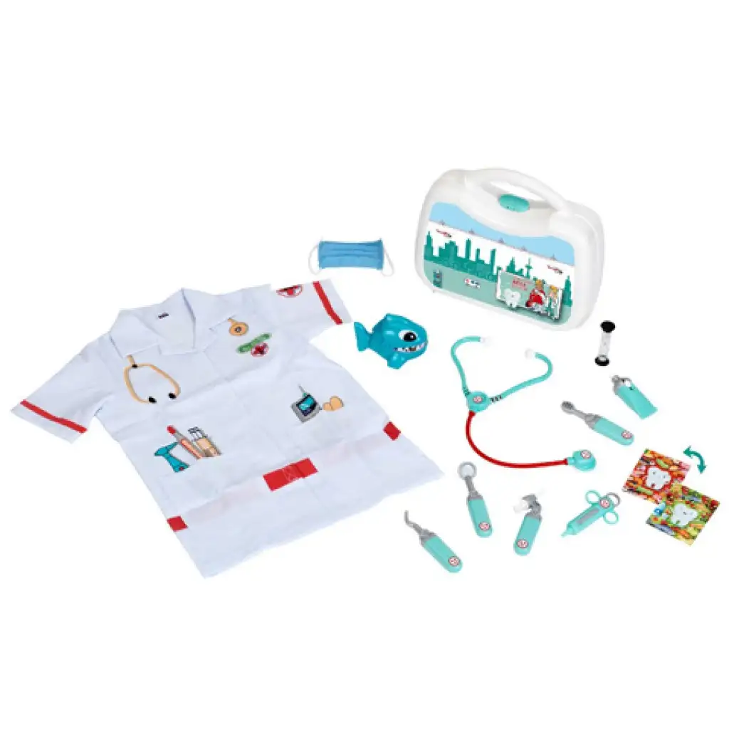 Deluxe Zahnarztkoffer-Set mit Haifisch-Motiv Bild 2
