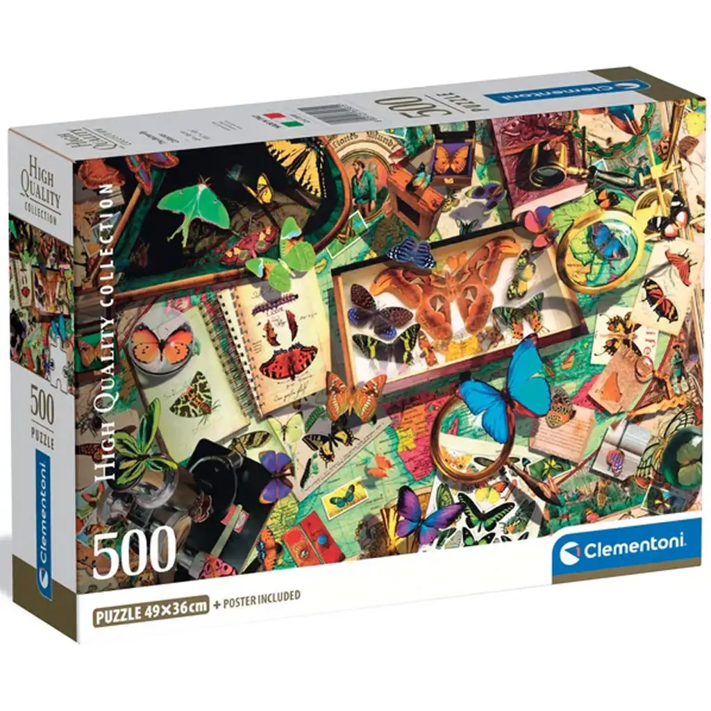 Der Schmetterlingssammler 500-teiliges HQC Kompaktpuzzle - Clementoni Bild 1