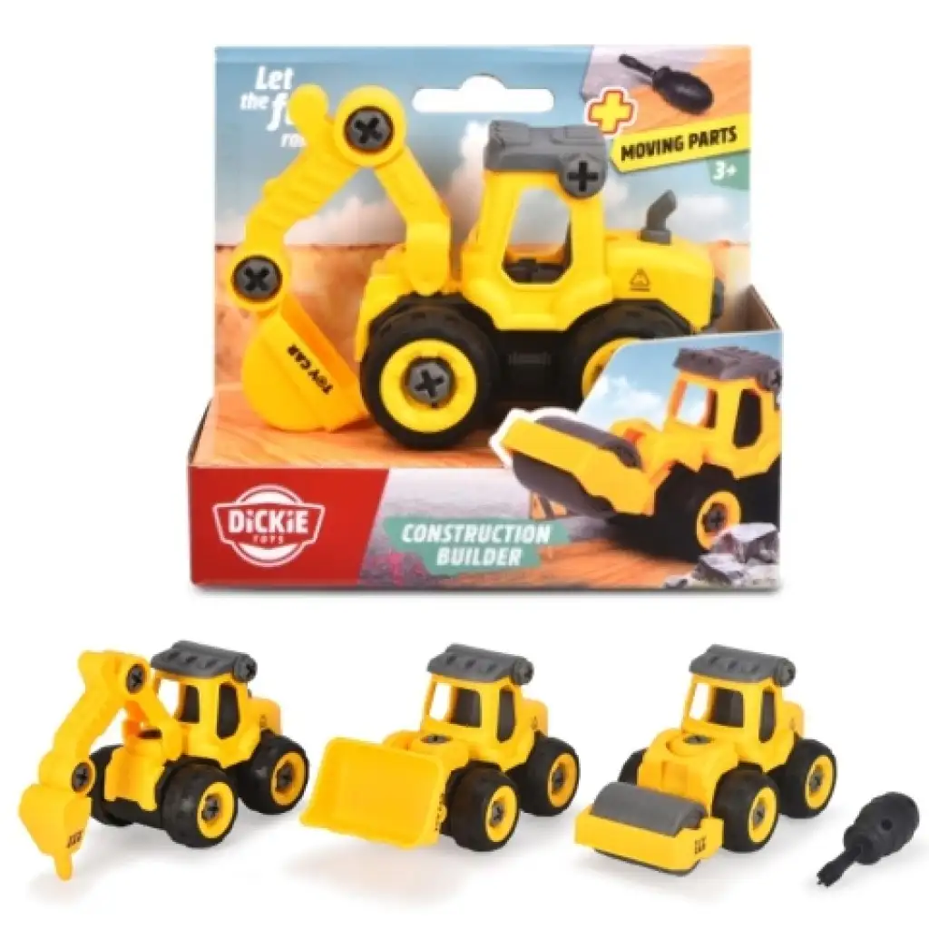 Dickie Toys: Montierbare Baustellenfahrzeuge in verschiedenen Ausführungen - Simba Toys Bild 1