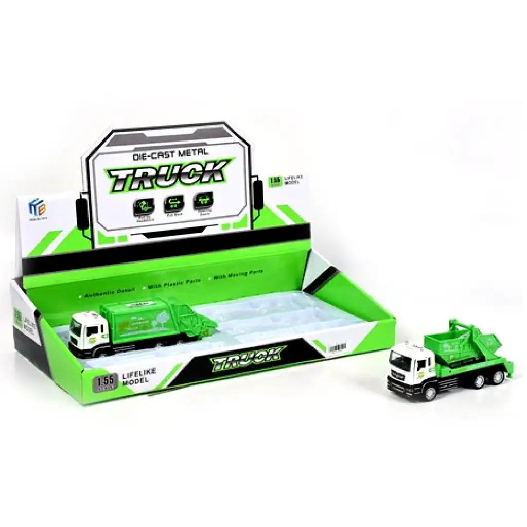 Die-Cast Metal Truck Müllsammelwagen in zwei Varianten 1/55 Bild 1