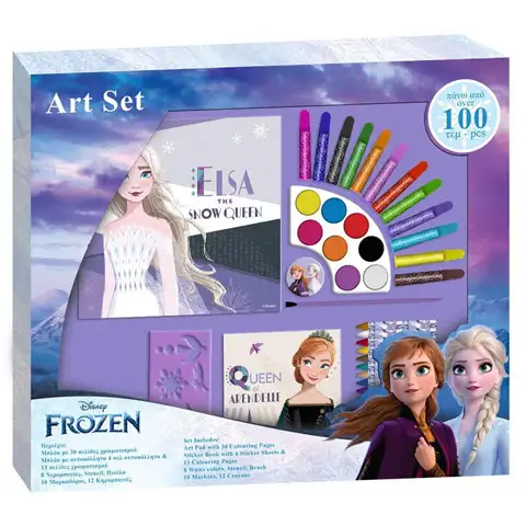 Die Eiskönigin 2 – Kreativset mit 100 Teilen, Ausmalbildern und Aufklebern Bild 1