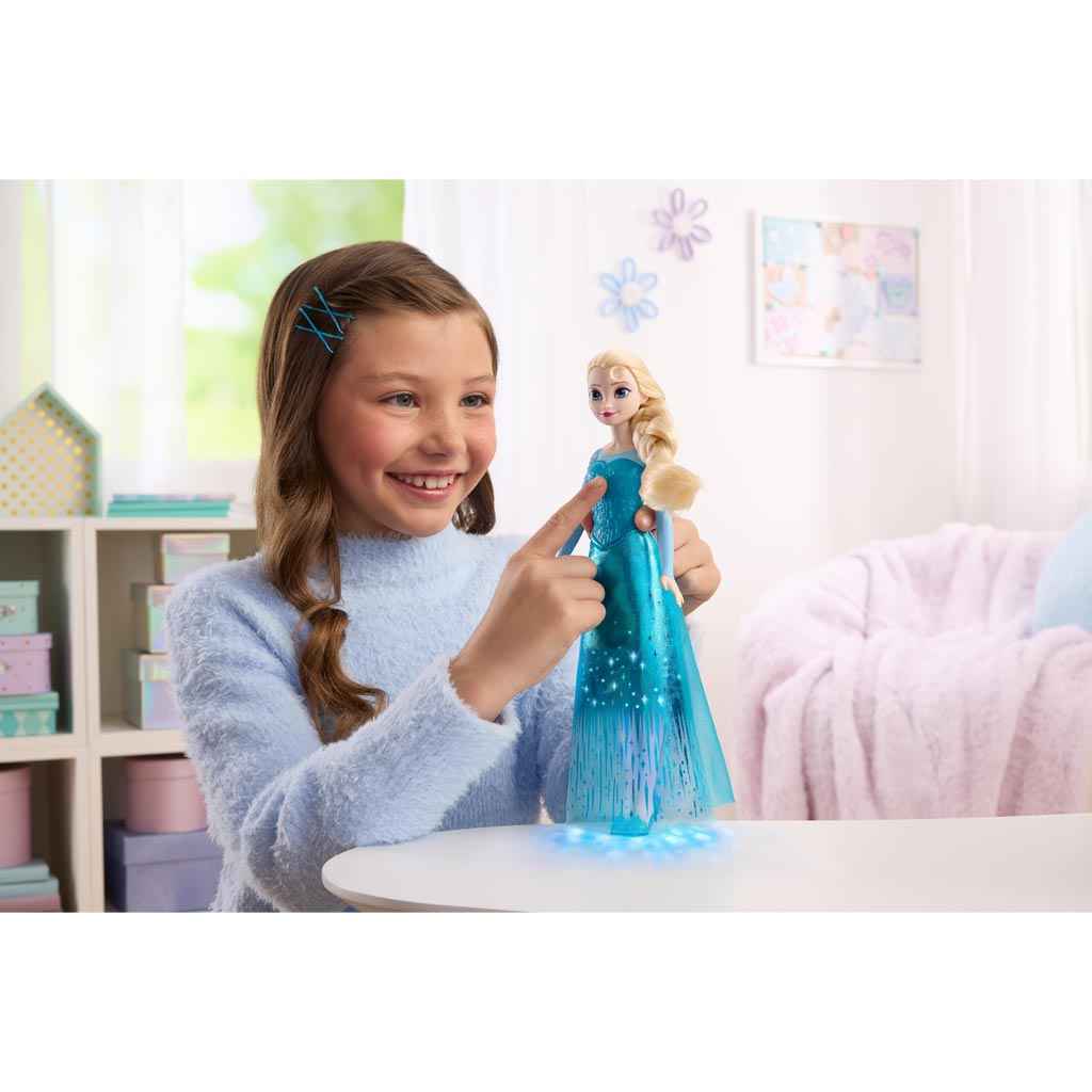 Die Eiskönigin - Singende Elsa Puppe mit Lichteffekten - Mattel Bild 2
