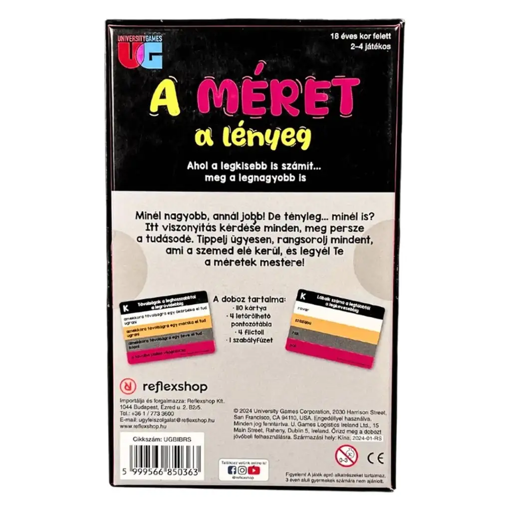 Die Größe zählt Gesellschaftsspiel Bild 2