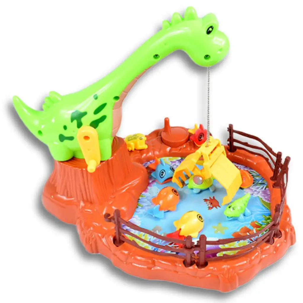 Dino Angelspiel mit Kran und Fischen Bild 2