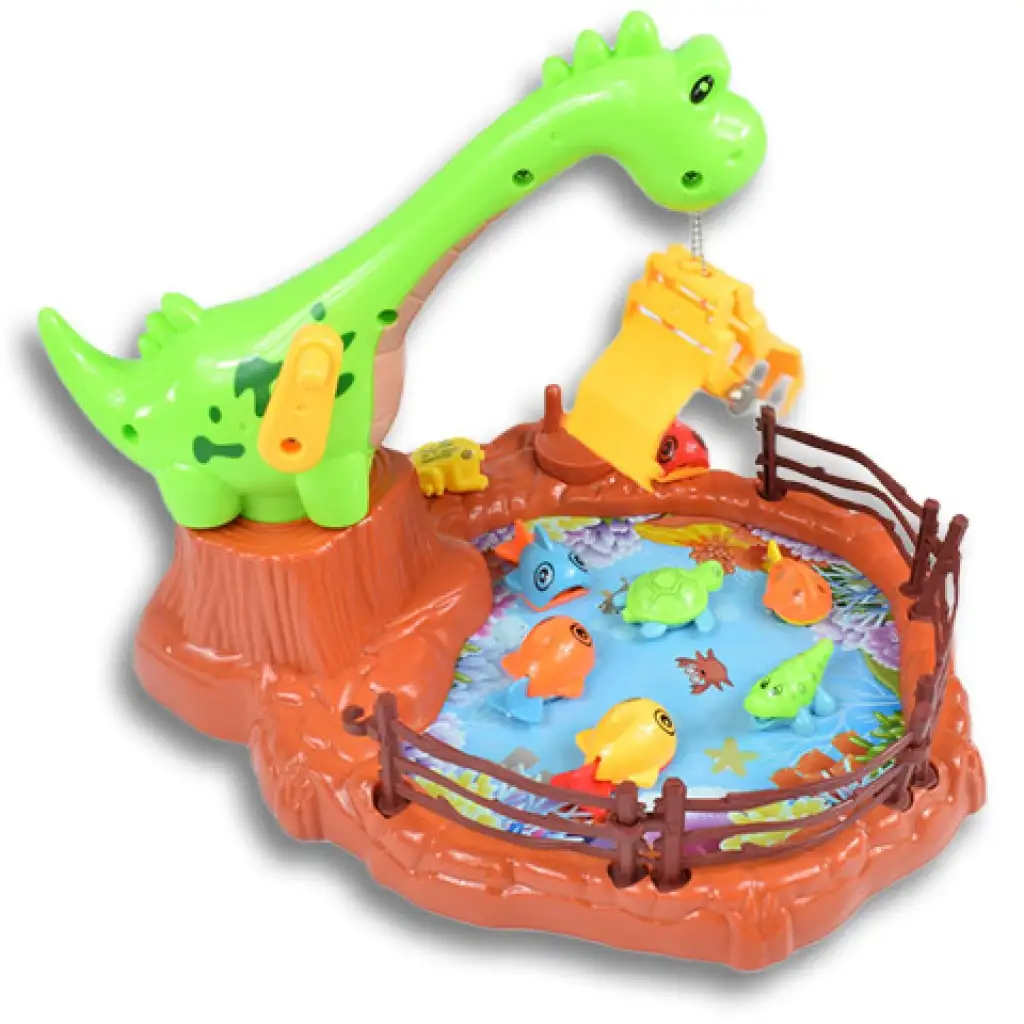 Dino Angelspiel mit Kran und Fischen Bild 3