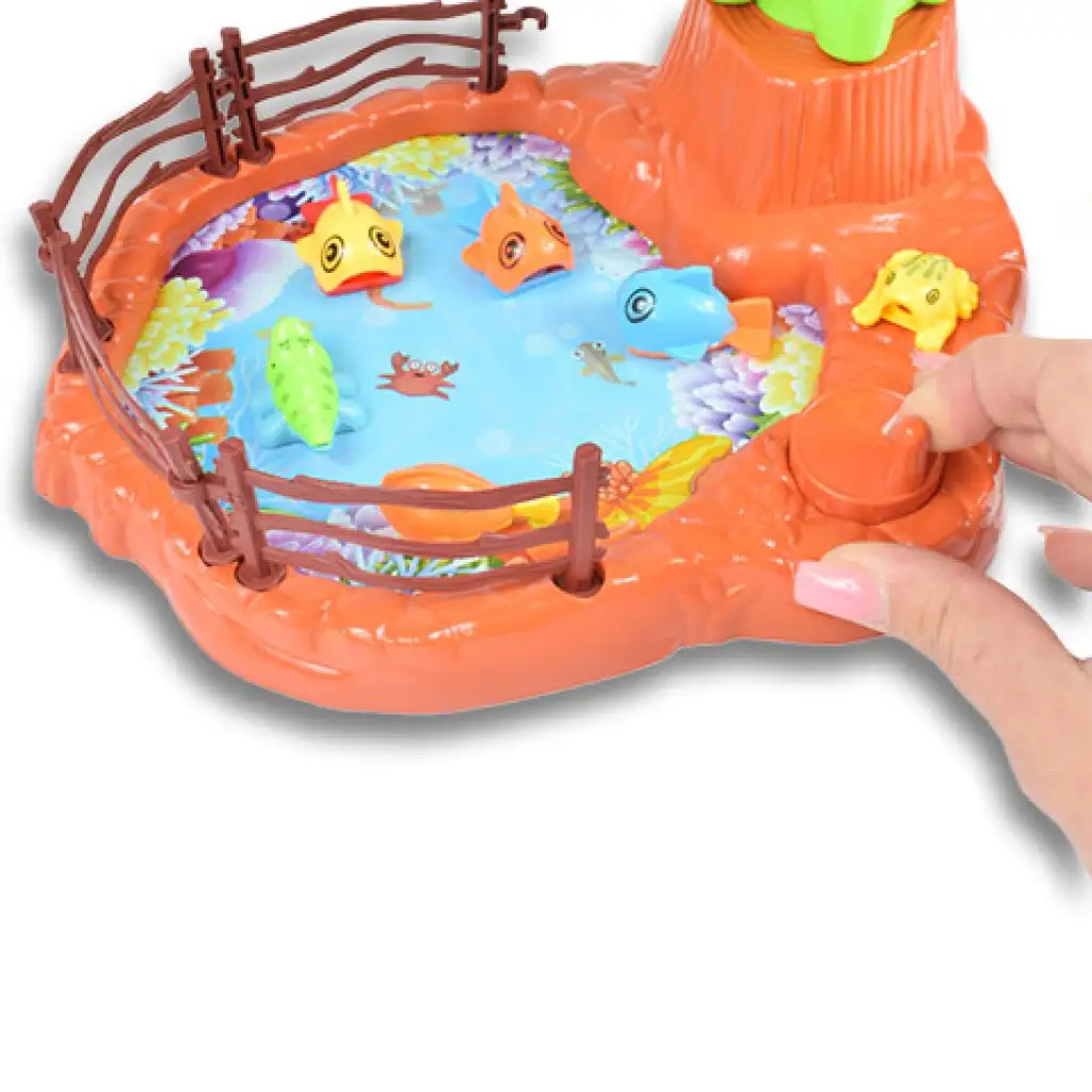 Dino Angelspiel mit Kran und Fischen Bild 7