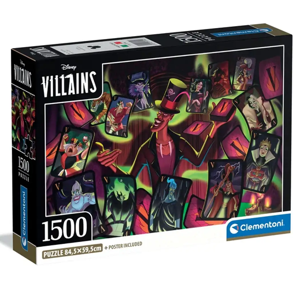 Disney+ - Bösewichte HQC 1500-teiliges Compact-Puzzle - Clementoni Bild 1