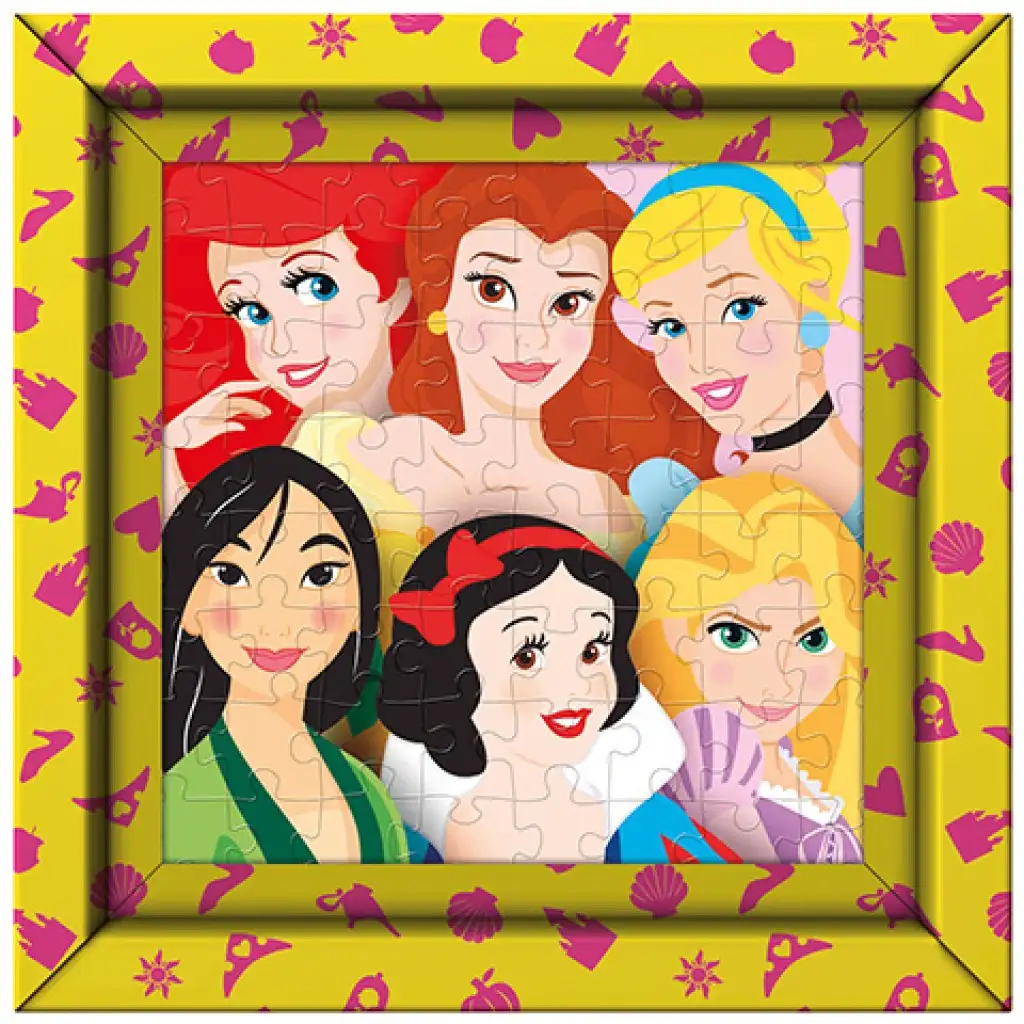 Disney Prinzessinnen 60-teiliges Puzzle mit Rahmen - Clementoni Bild 1