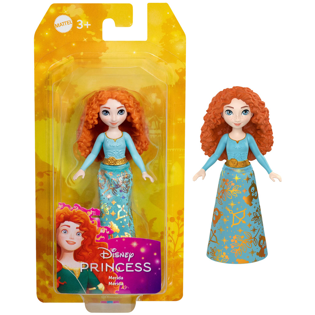 Disney Prinzessinnen: Mini Merida Prinzessin Puppe mit Lichtern im Rock - Mattel Bild 1
