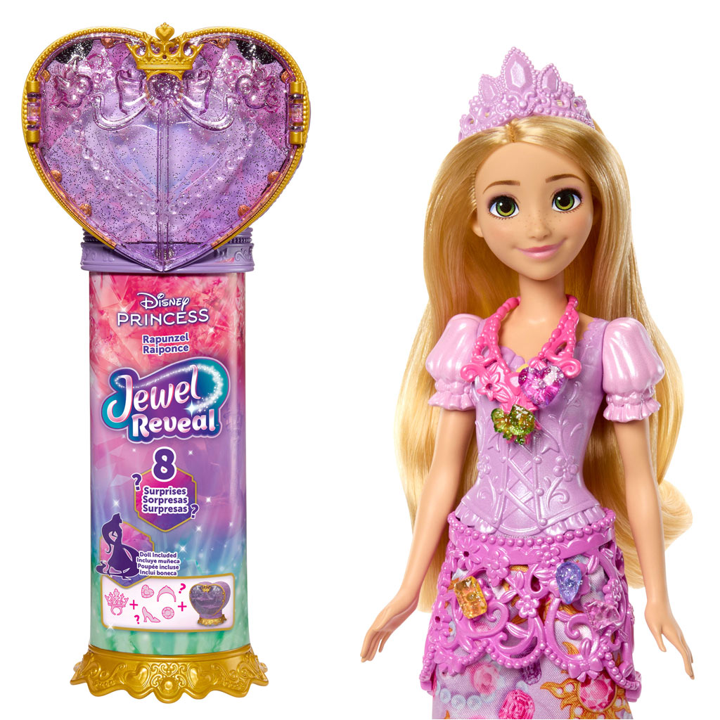 Disney Prinzessinnen - Nackte Überraschungs-Puppe - Rapunzel - Mattel Bild 2