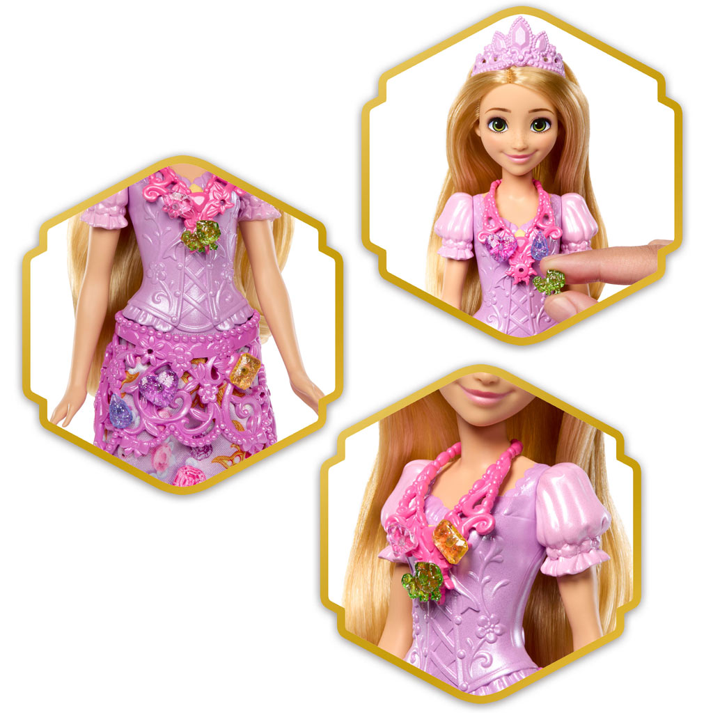 Disney Prinzessinnen - Nackte Überraschungs-Puppe - Rapunzel - Mattel Bild 4