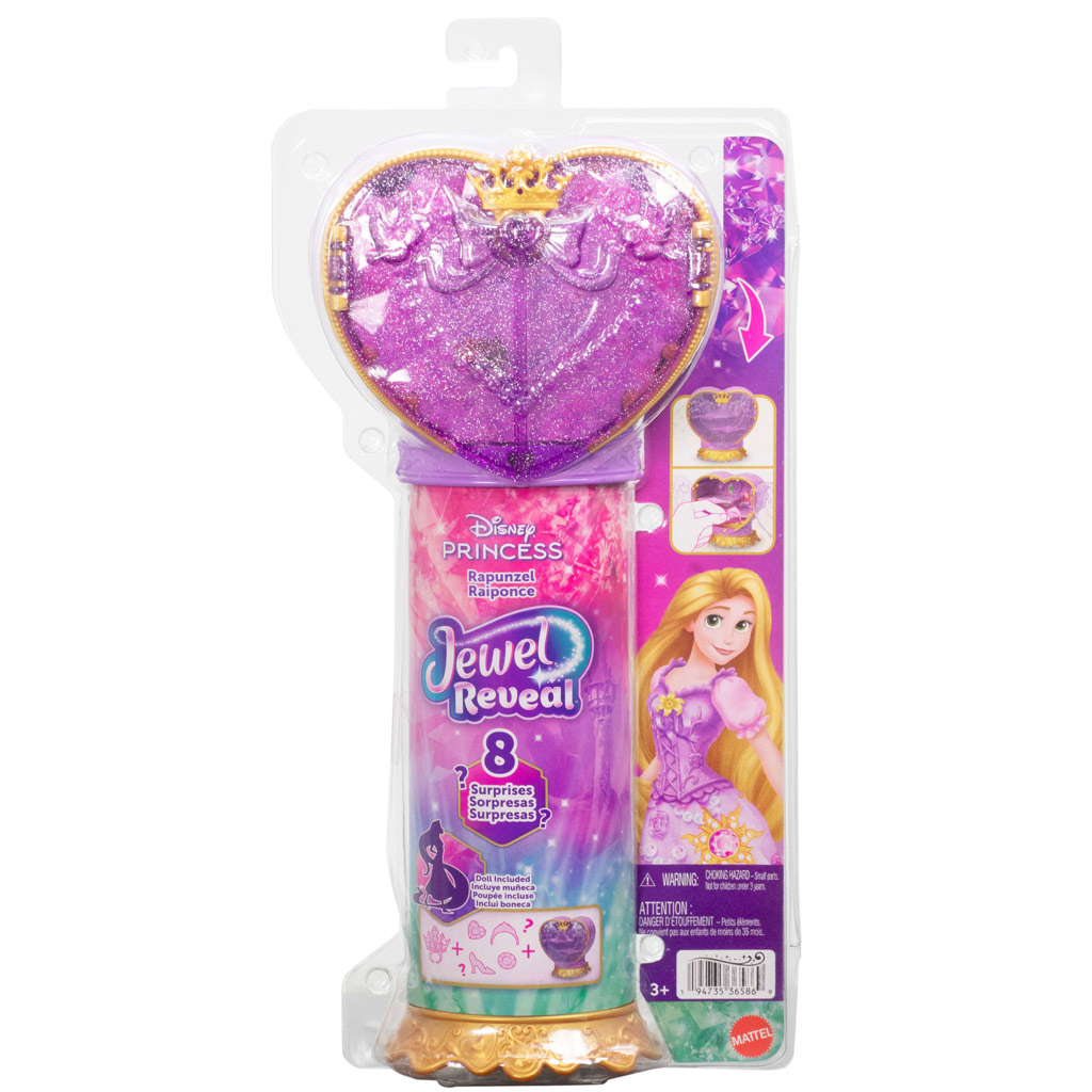 Disney Prinzessinnen - Nackte Überraschungs-Puppe - Rapunzel - Mattel Bild 1