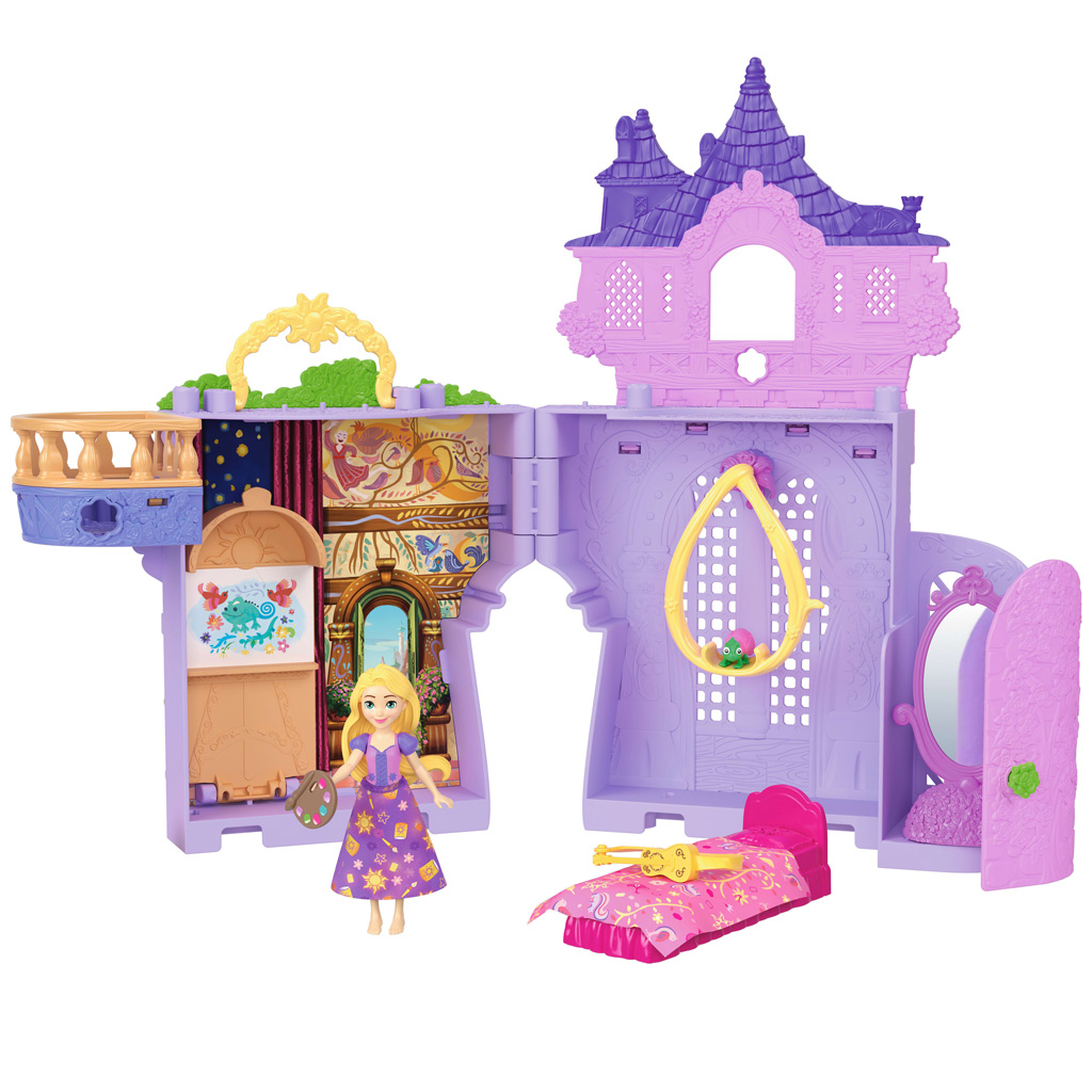 Disney Prinzessinnen Schloss mini Rapunzel Puppe - Mattel Bild 1